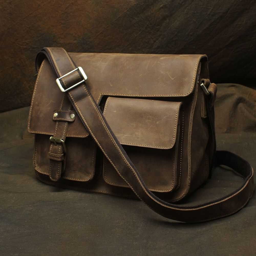 genuine leather crossbody purse