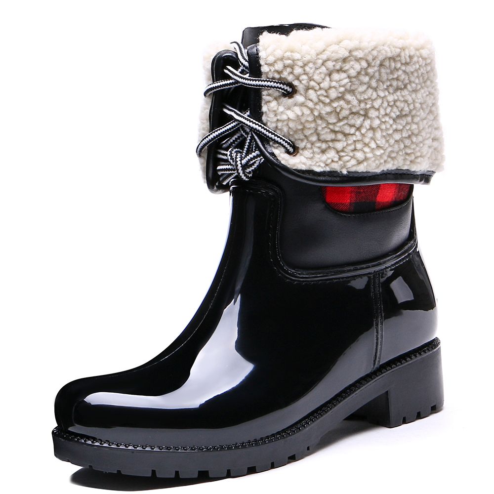 women's mid calf waterproof boots