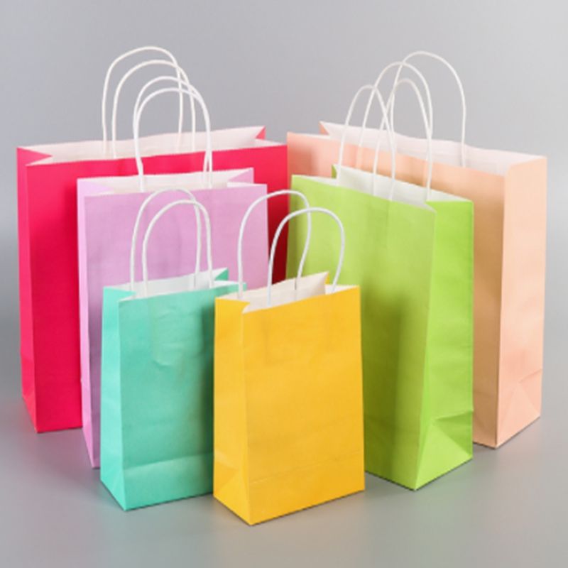 Nueva Bolsa De Empaquetado De Ropa Portátil De Papel Kraft Bolsa De Papel De Regalo General Bolsa De Publicidad Impreso Personalizado De 0,92 € | DHgate