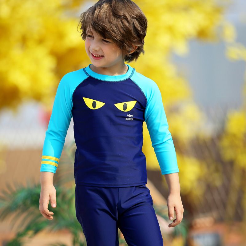 boys long sleeve swim top
