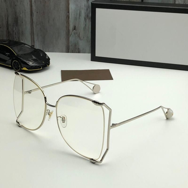 silver frame clear lens