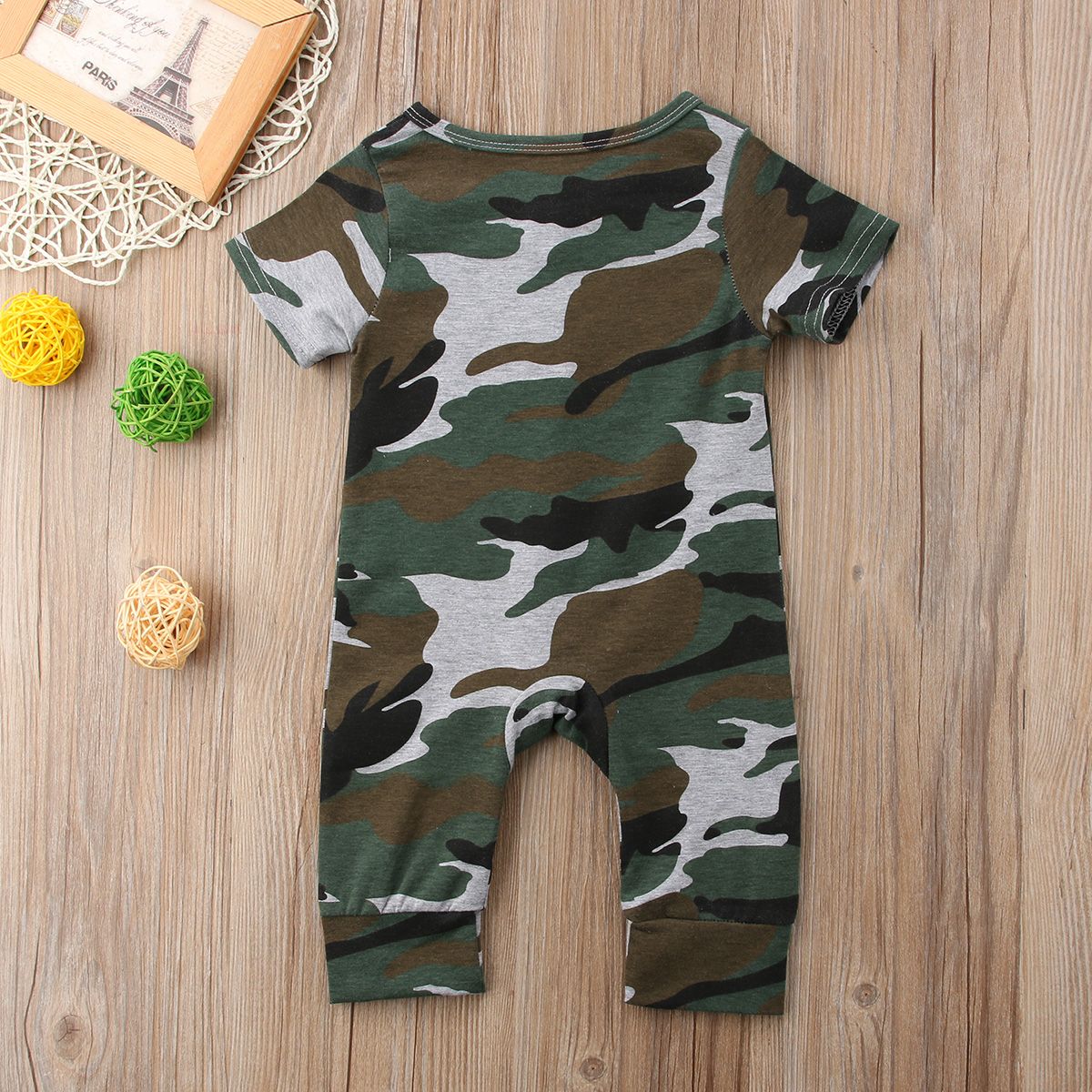 camouflage romper baby