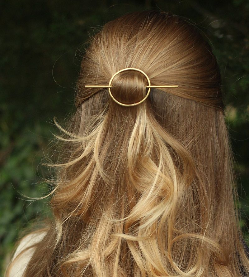 Geometric Oval Hairpins Hair Stick Fork Vintage Simple Boho Hair Clips Women  Girls Hair Accessories for Wedding Party Beach Jewelry