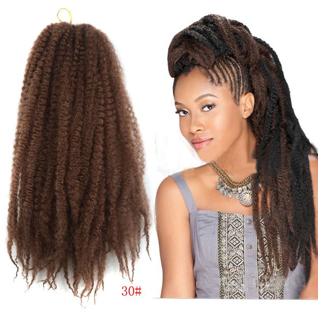 2019 Afro Marley Braids 20inch 100g Pc Kinky Twist Curly Bulk