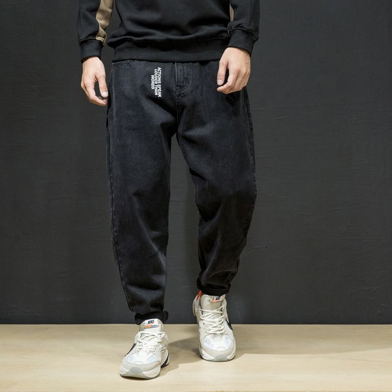 Compra Fairy2019 Hombres Patrón Jeans Hombre Impresión Fácil Voluntad  Maharenbai Outfit Nuevo Producto Movimiento Bound Pies Pantalones Tendencia  Barato | Entrega Rápida Y Calidad | Es.Dhgate