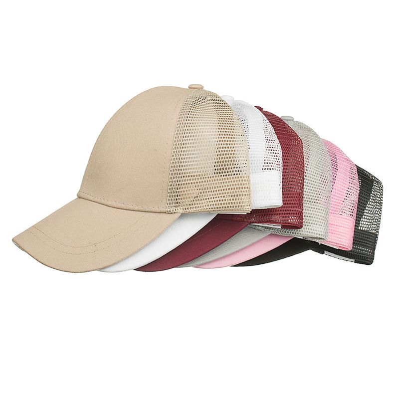 fashion women men ponytail baseball cap