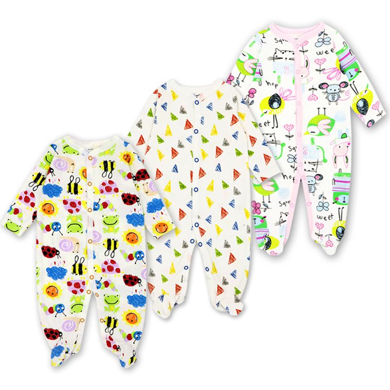 2020 3 Pack Baby Girls Boy Clothes Newborn Pajamas Toddler Infant Sleepwear 0 12 Months Baby Romper Babies Clothing Set Cj191202 From Quan08 17 15 Dhgate Com