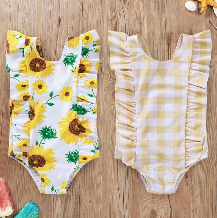 baby sunflower swimsuit