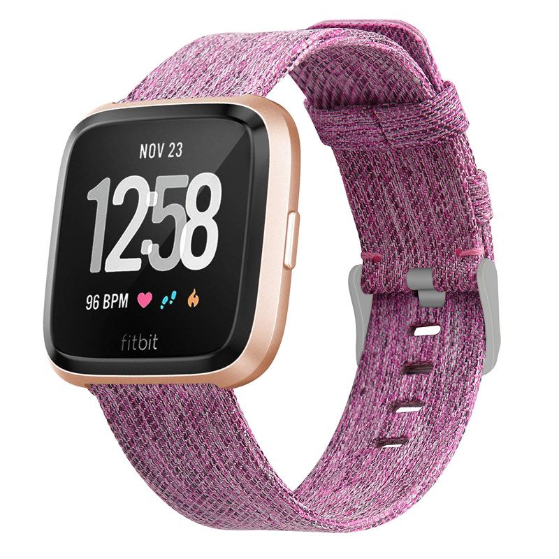 Ersatzb/änder aus Tissu en Nylon tiss/é Cuir R/églable Bracelet De Rechange pour Fitbit Versa 3//Fitbit Sense MAKACTUA pour Bracelet Fitbit Versa 3//Fitbit Sense Bracelet Femme Homme