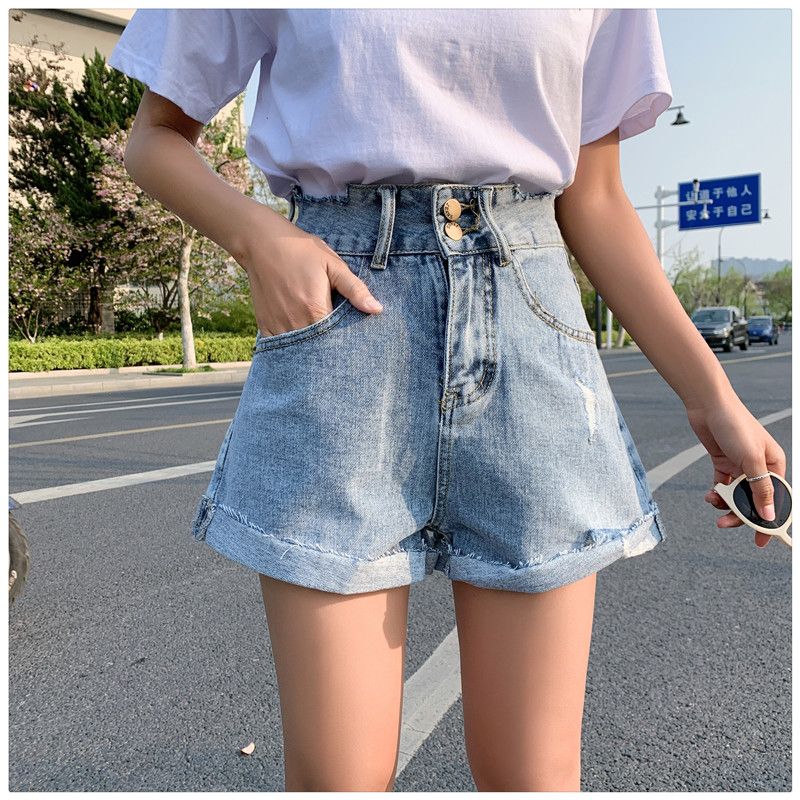 Spring Summer High Waist Korean Girls 