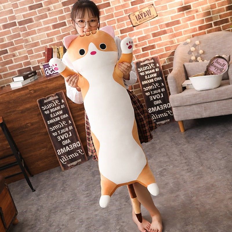 65cm Long Chat Oreiller Peluche Jouet Coussin Mou En Peluche Poupee Animal Poupee De Sommeil Canape Chambre Decor Kawaii Beau Cadeau Pour Enfants Du 11 9 Dhgate 65cm Long Chat Oreiller Peluche Jouet Coussin Mou En Peluche Poupee Animal Poupee De Sommeil Canape Chambre Decor Kawaii Beau Cadeau Pour Enfants Du 11 9 Dhgate