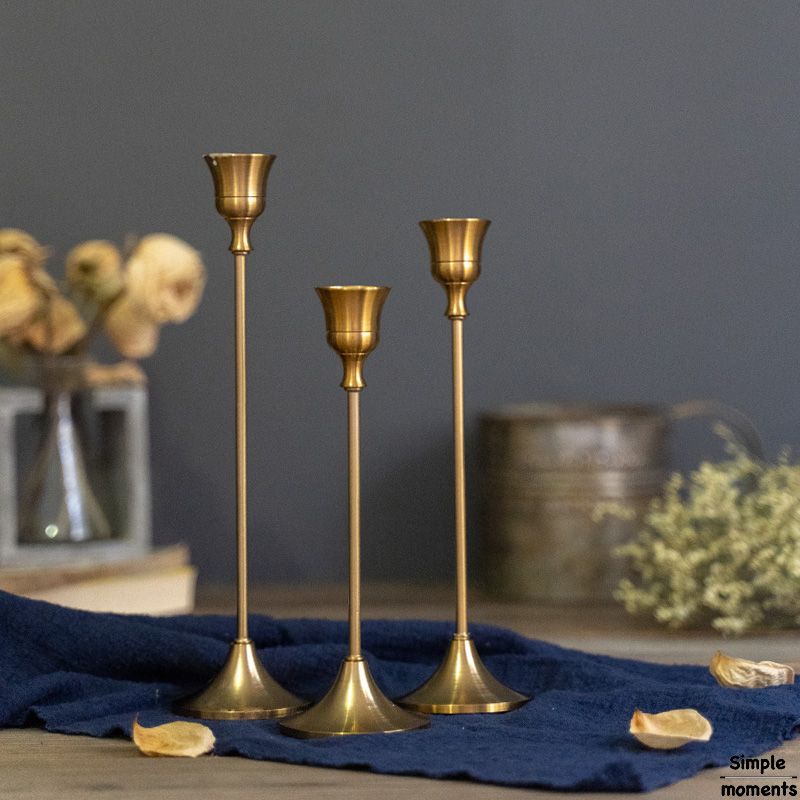 bronze candle holders