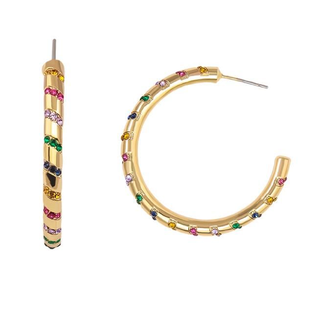gold plated hoop earrings wholesale