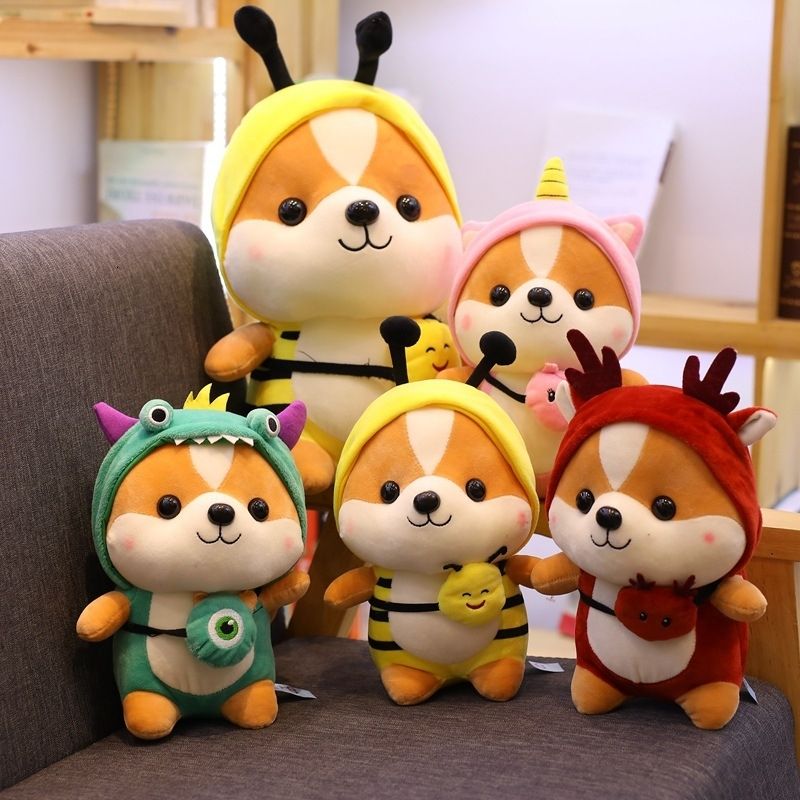 2019 25cm Cute Kawaii Dog Shiba Inu Animal Doll Soft Plush Toy Quality Baby Sleeping Birthday Gift Girl Child Decoration Comfort Baby T191019 From