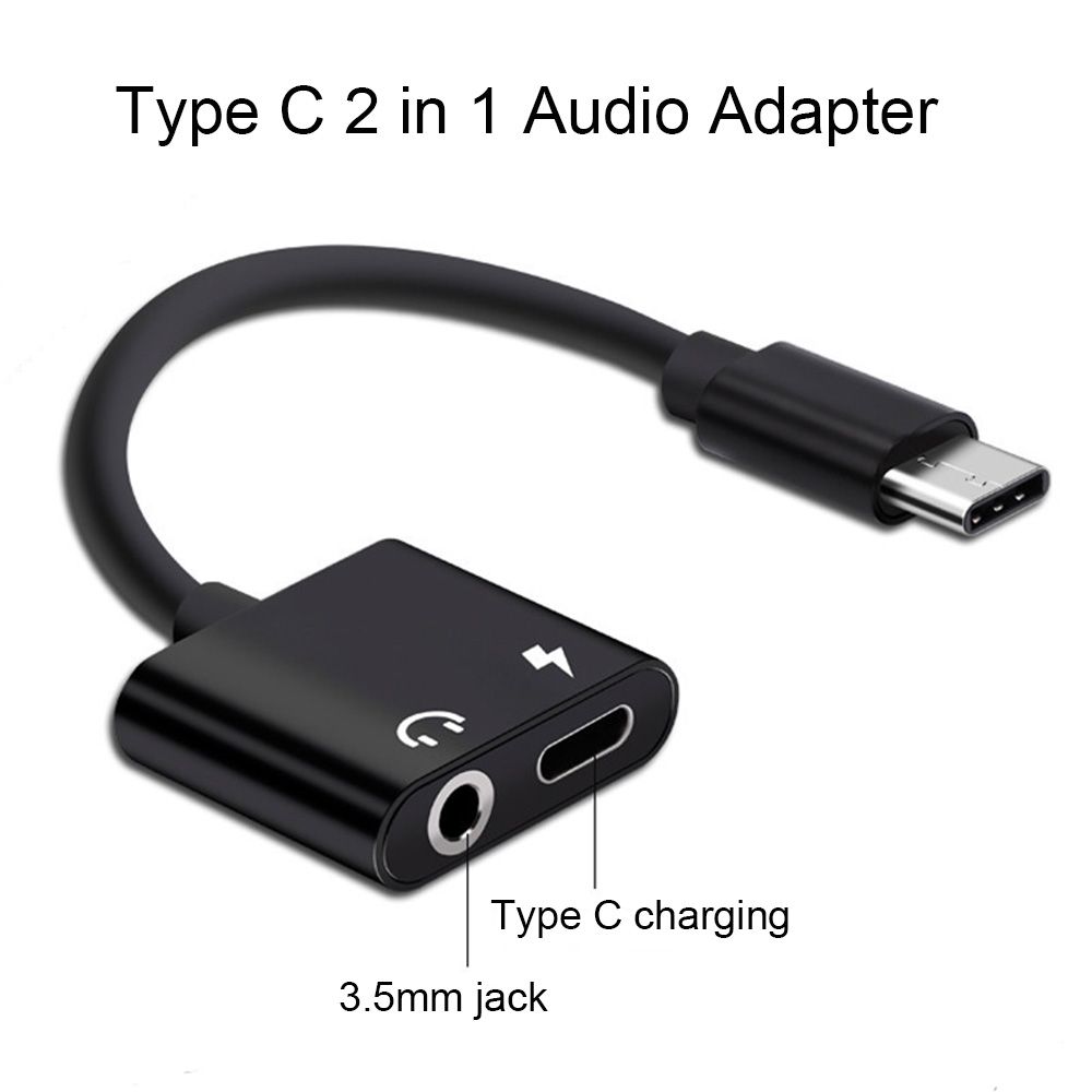 3.5mm câble Audio AUX 2 en 1 USB Type C Charge Audio adaptateur pour Leeco  Le Max 2/Pro casque voiture USB-C chargeur câble pour Xiaomi