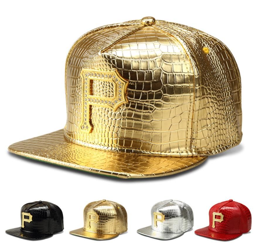 Men PU Leather Hip Hop Baseball Hats 