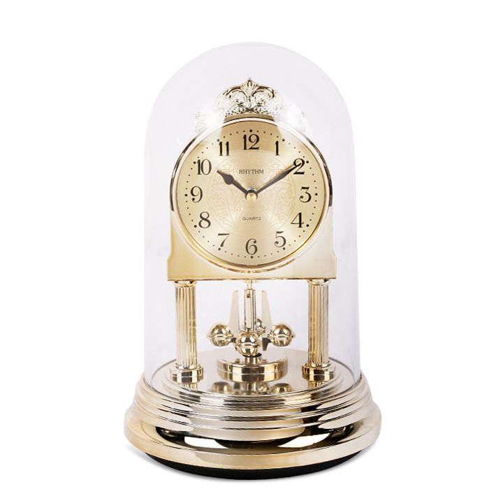 RHYTHM 8 Inch Originality Desk Clock Silent Quartz Movement Study Table