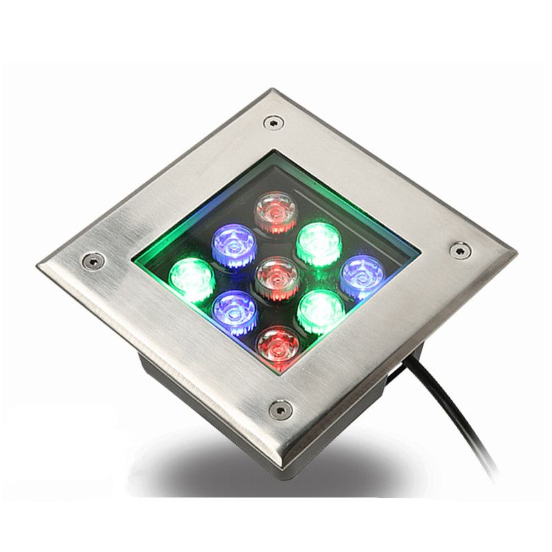 Outdoor RGB LED Underground Light 12W 9W 6W 3W AC85 265V PF0.9