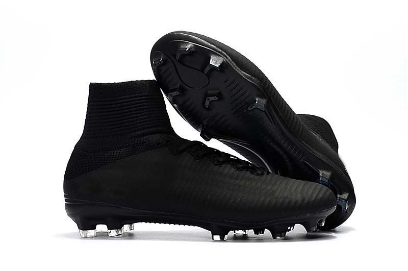 all black footy boots