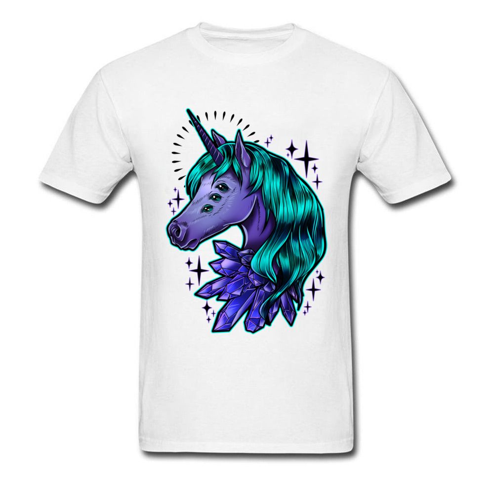 Cool Summer 2018 Crystal Unicorn Print Men T Shirt Monster Cartoon Design Youth Unique Birthday Gift T Shirt White Online Shirts T Shirt Design Online From Cheaptshirts 22 34 Dhgate Com