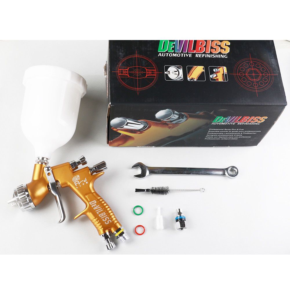 DeVilbiss Replacement Paint Spray Gun GTI Pro Lite 1.3mm TE20 Car Refinishing