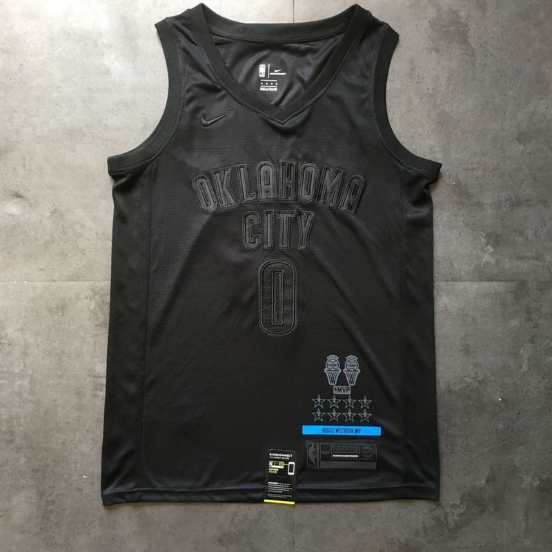 Men's Oklahoma City Thunder Russell Westbrook Nike Black MVP Swingman Jersey