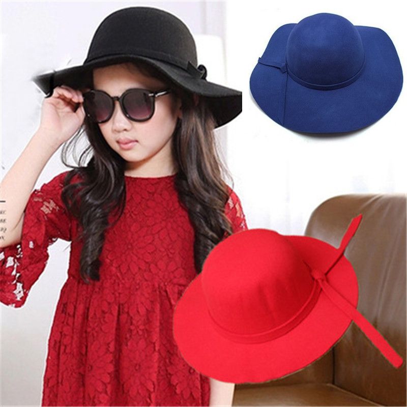Satin Al Cocuk Gunes Sapkasi Sicak Ebeveyn Cocuk Sapka Vintage Genis Brim Cap Yumusak Yun Ilmek Bowler Floppy Cocuk Gunes Sapka Plaj Cap 7 Renk Kece Tl1 507 32 Tr Dhgate Com