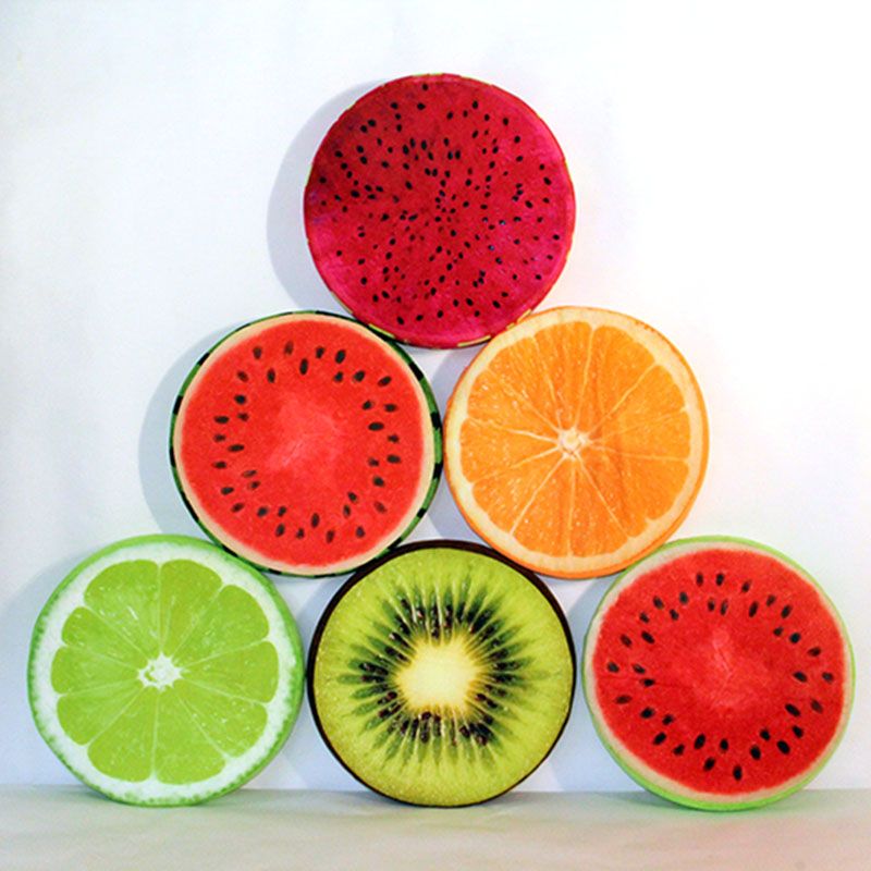 fruit throw pillows