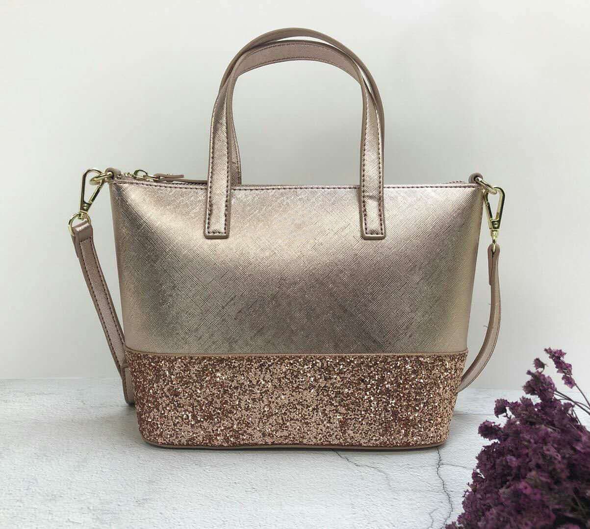 Acquistare Borsette In Oro Rosa Di Marca Nuove Borse Di Shopping A Tracolla  Lucide Patchwork Brillanti Con Tracolla Da Donna Economico | Consegna  Veloce E Qualità | It.Dhgate