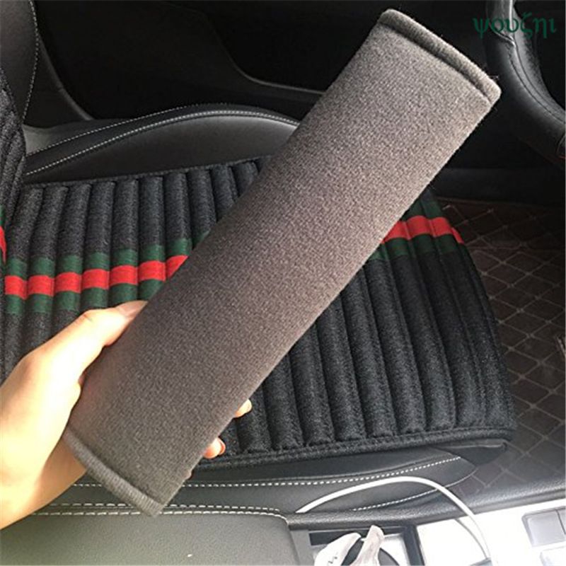 2PCS Baby Car Safety Auto Seat Belt Harness Shoulder Pad Cover Children  Protection Pad Car Seat Cushion Car Pillow (Red)