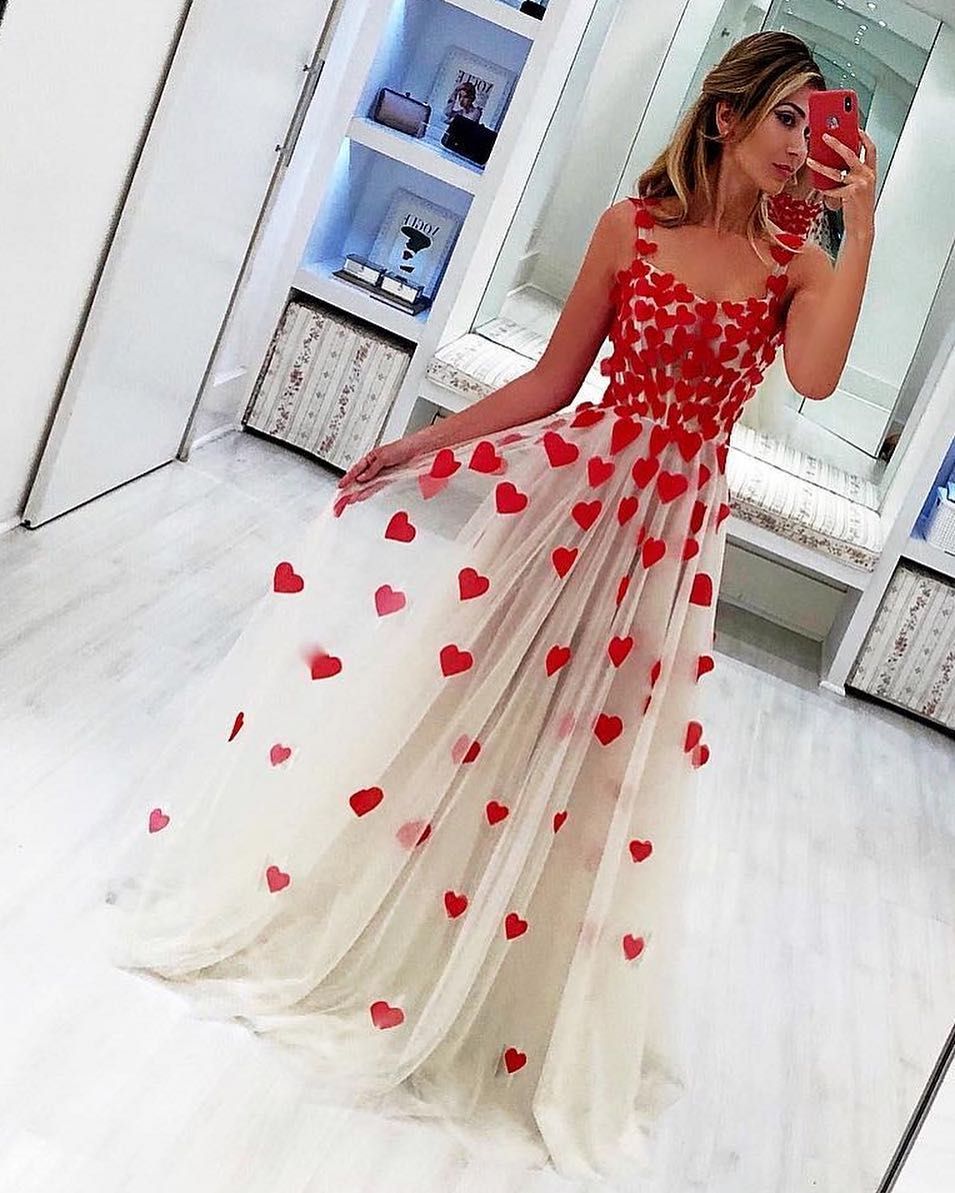 next red heart dress