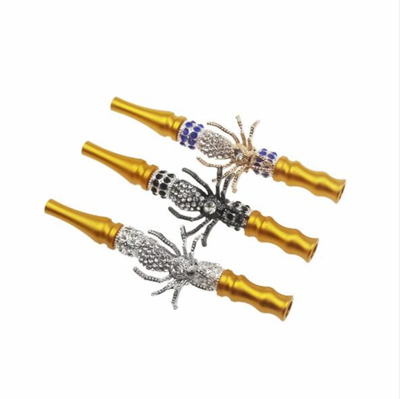 2020 New Hookah Nozzle Aluminum Alloy Animal Skull Removable Pipe