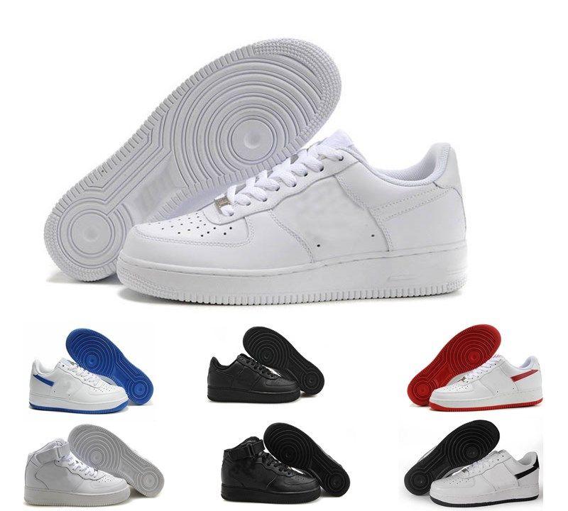 Compre Nike Air Force One 1 Af1 Descuento De La Marca One 1 Dunk Hombres  Mujeres Flyline Running Shoes, Deportes Skateboarding Zapatos High Low Cut  Blanco Negro Outdoor Trainers Sneakers A 27,07