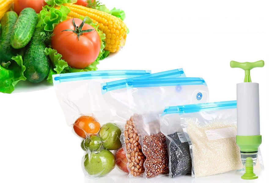 Sous Vide Bags 30 Reusable Vacuum Food Storage Bags Sous Vide Bag Kit 3 Sizes