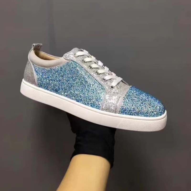 shoes with turquoise bottoms