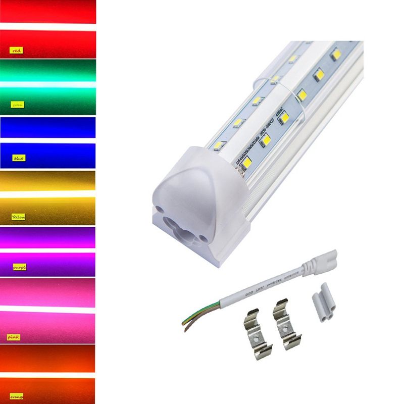 Led Color Integrated Tube Light 2ft 22W 40W Equivalent 600mm,T8 2FT V