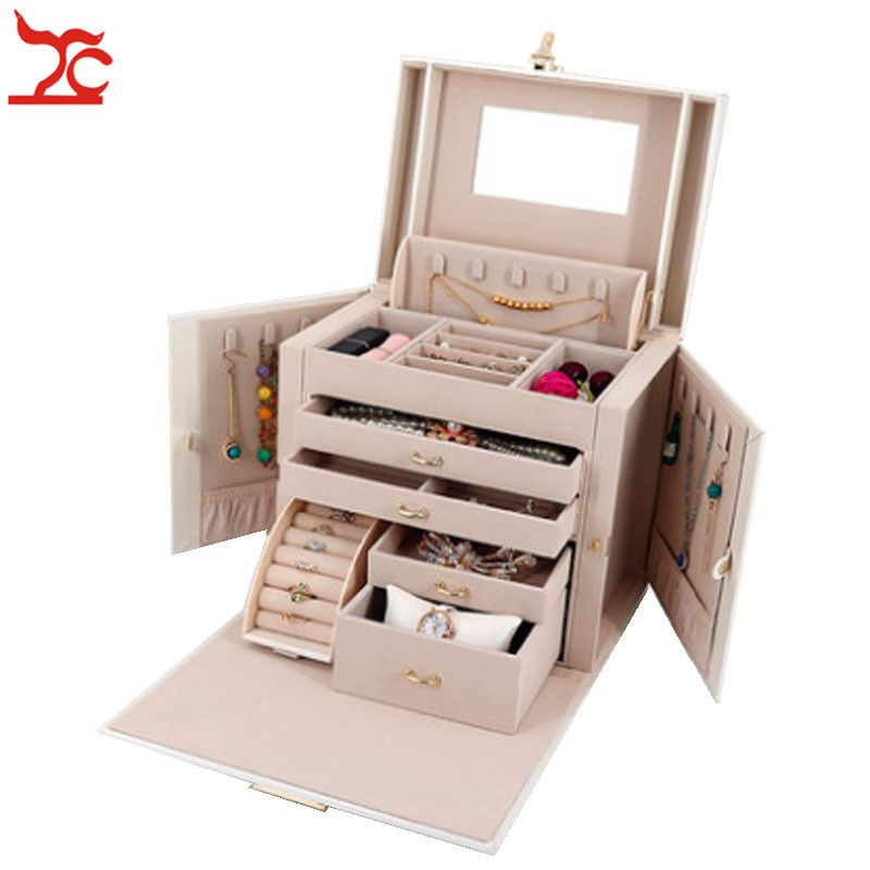 2021 Large Jewelry Packaging Display, Large Jewelry Chest Armoire
