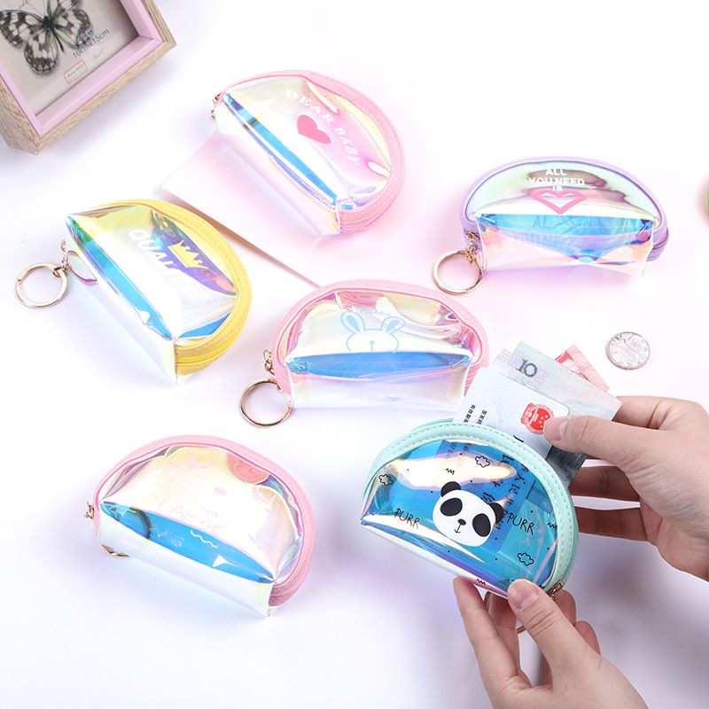 holographic drawstring bolsa