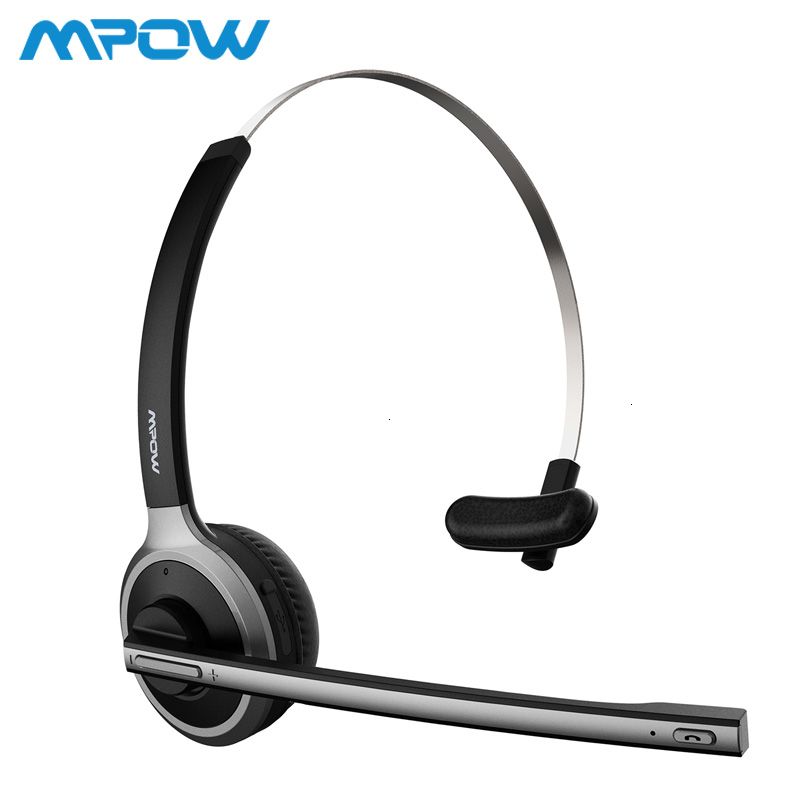 satin al mpow m5 bluetooth v4 1 kulaklik kablosuz kamyon surucusu kulaklik eller serbest cagri kulaklik mikrofon icin cagri merkezi ofisi skype