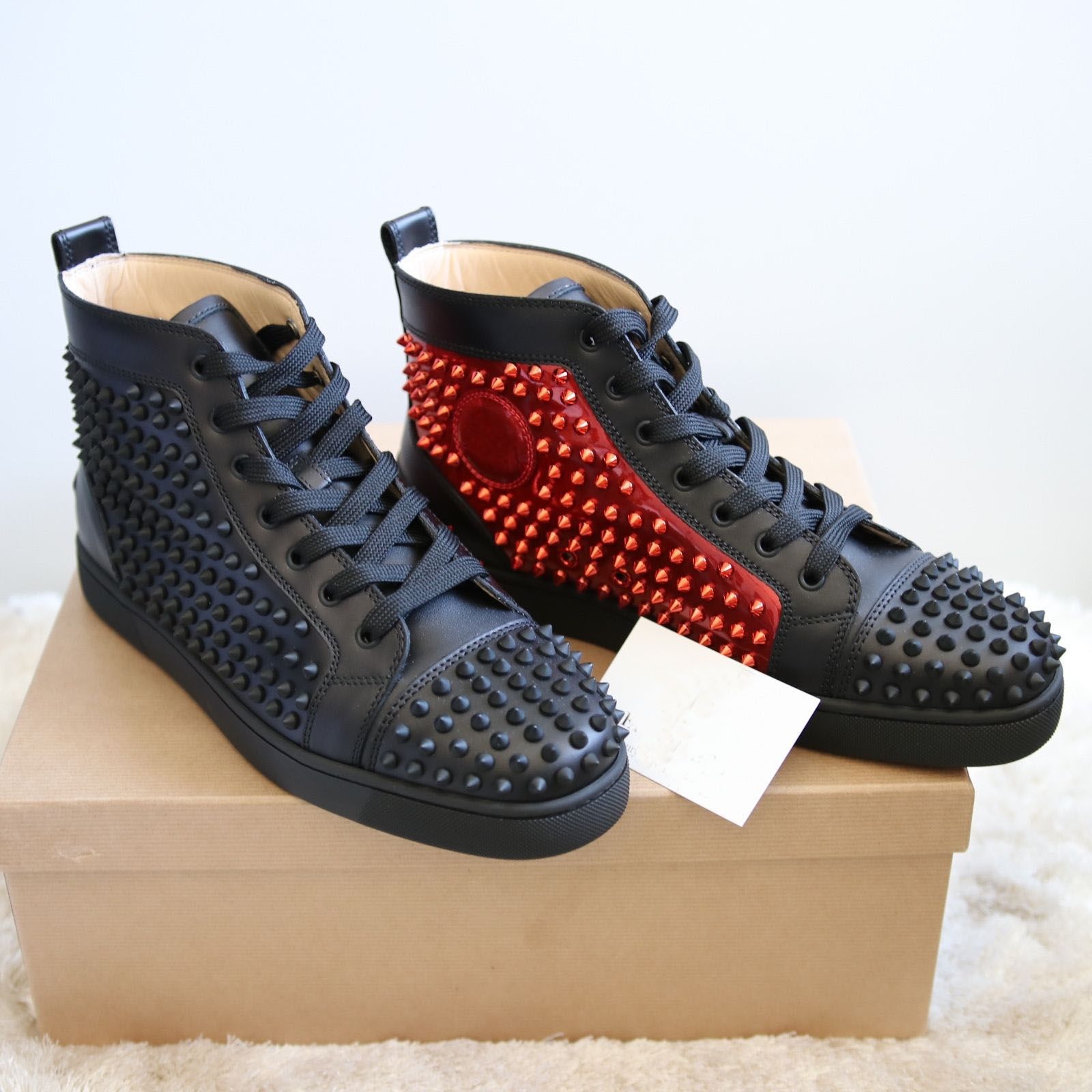 high end high top sneakers