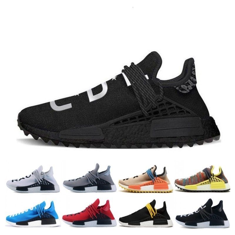 human race shoes white and black