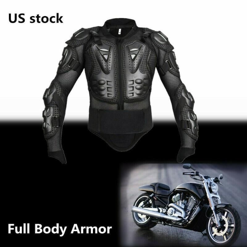 Motorcycle Body Armor Jacket Motocross Racing Spine Chest Protector Gear M-XXXL 