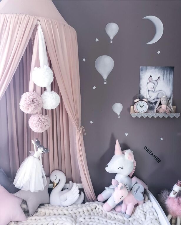 Girl Room Kids Princess Bed Curtain Canopy Kids Room Decoration