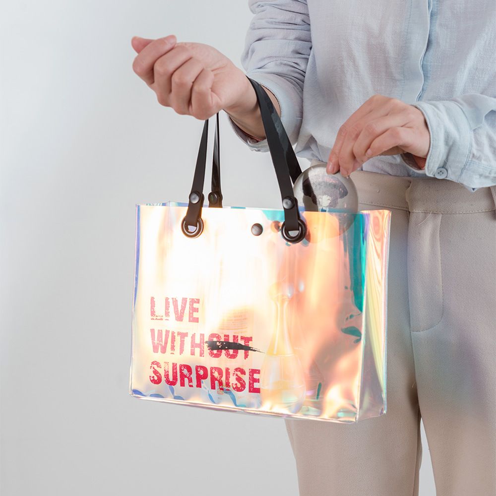 transparent totes