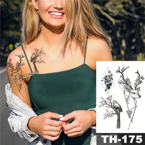 Acheter Autocollant De Tatouage Temporaire étanche Lys Motif De Fleurs De Lys Tatoo Transfert De Leau Avaler Le Corps Art Faux Bras Tatouage Pour Les