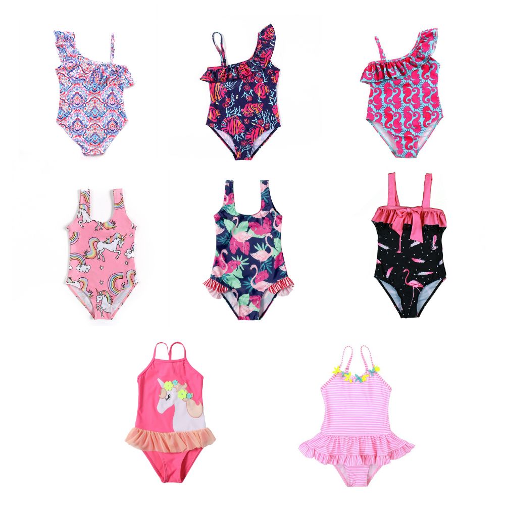 childrens all in one swimwear