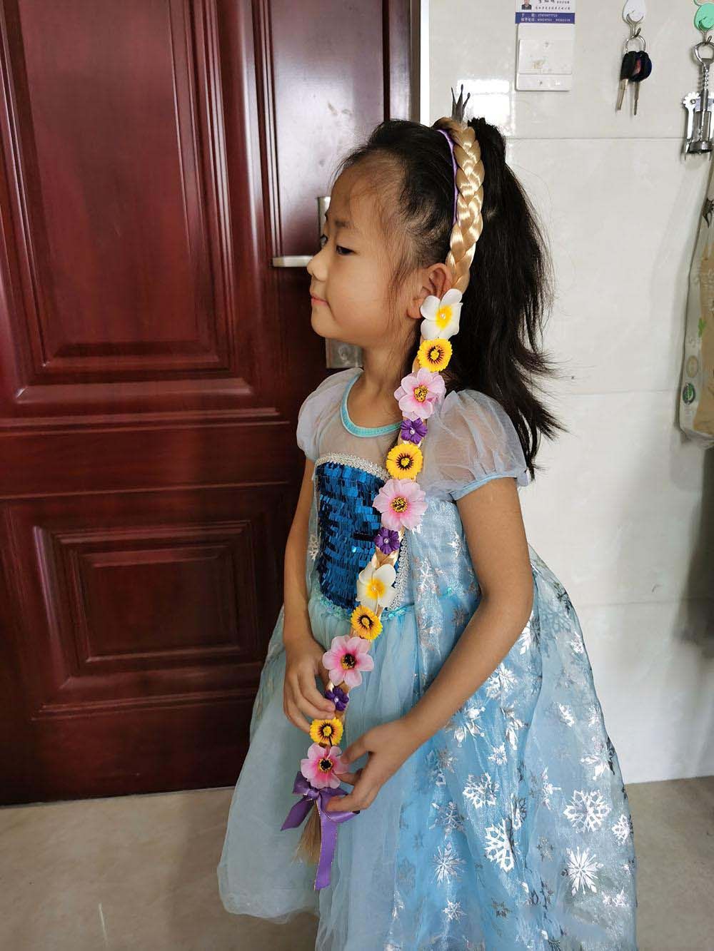 Snow Queen Princess Hair Sticks Christmas Butterfly Clip