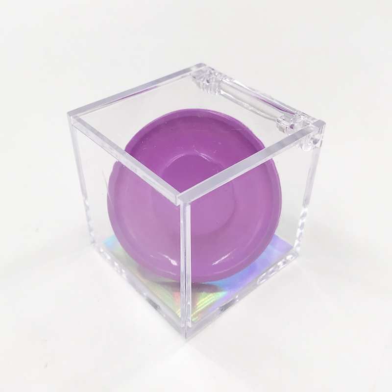 contenitore di cubo viola
