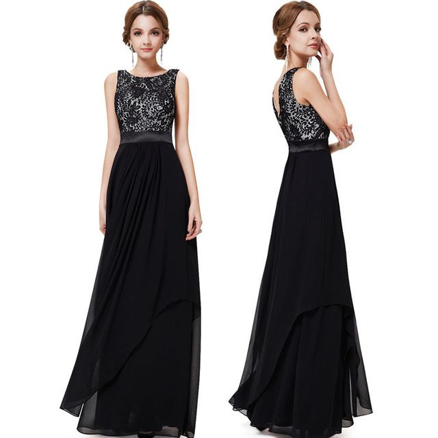Vestido Sin Mangas Elegante Vestido De Noche Vestido Sin Mangas Elegante Vestido De Noche