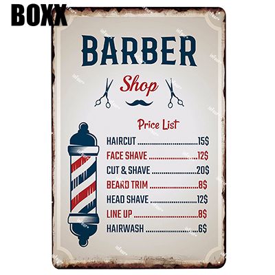 2020 Barber Shop Metal Plate Tin Sign Plaque Vintage Decor Metal Sign Metal Poster Home Barber Decoration Vintage Poster From Boxx 1 21 Dhgate Com